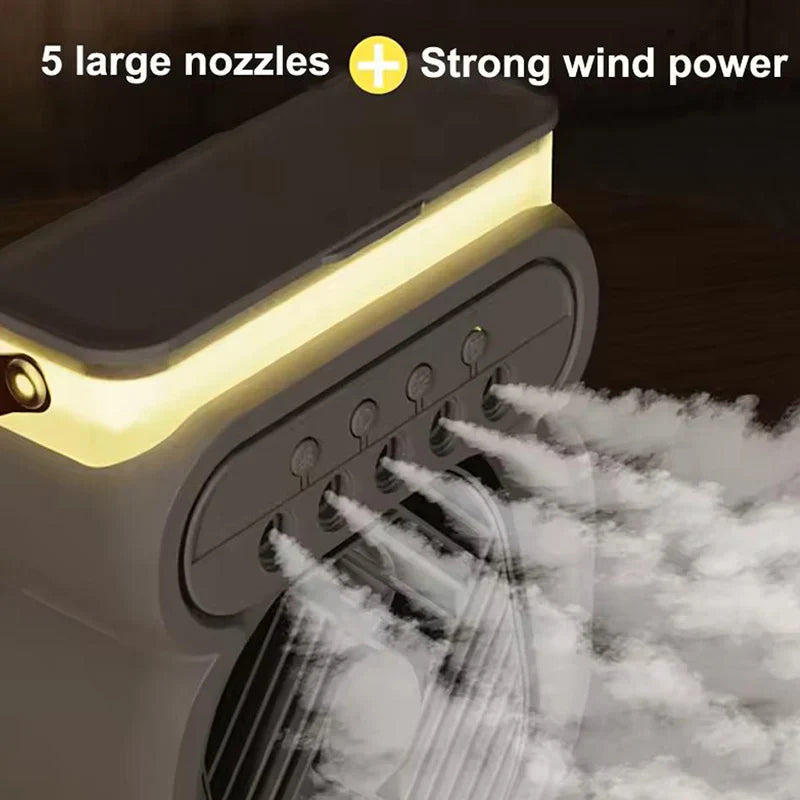 3in1 Luftkühler LED Nachttischlampe Luftbefeuchter Ventilator | Karnz