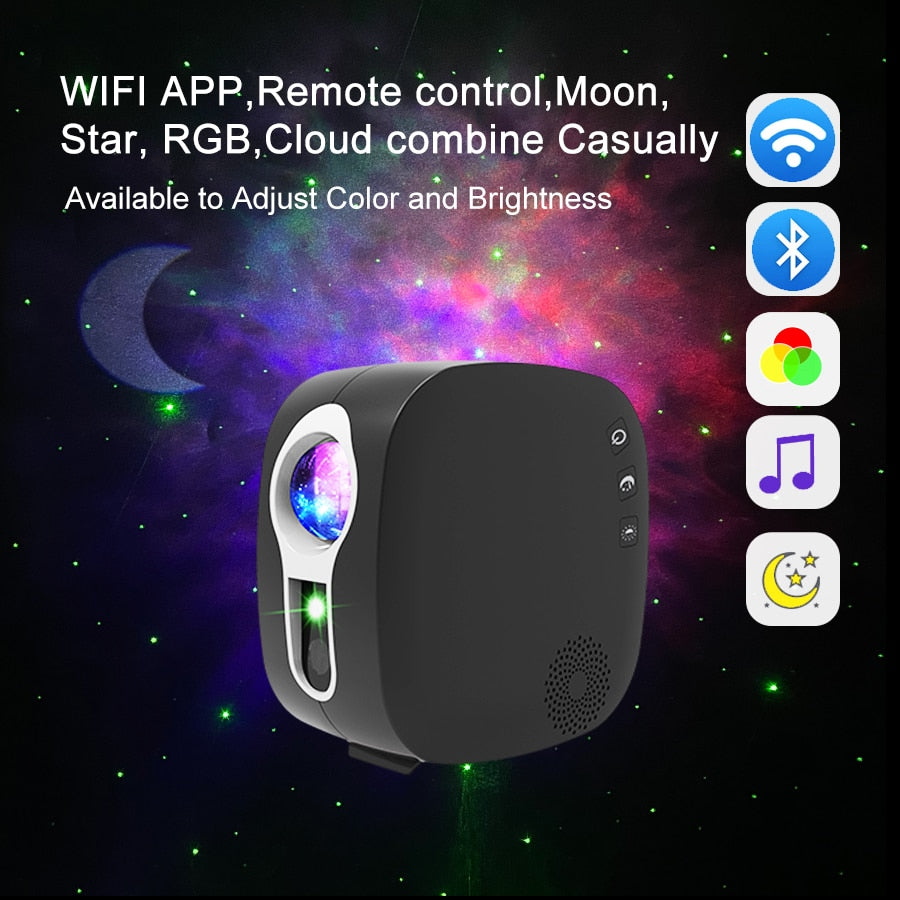 Galaxy Glow Rotierender Sternenhimmel Projektor | Karnz