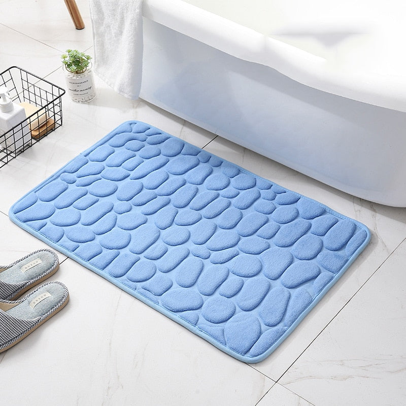 Prägierte rutschfeste Badematte mit Memory Foam Komfort | Karnz