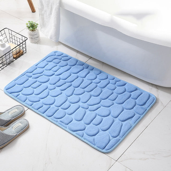 Prägierte rutschfeste Badematte mit Memory Foam Komfort | Karnz