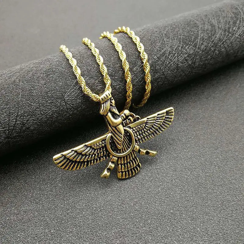Zoroastrische Faravahar / Ahura Mazda Anhänger-Halsketten