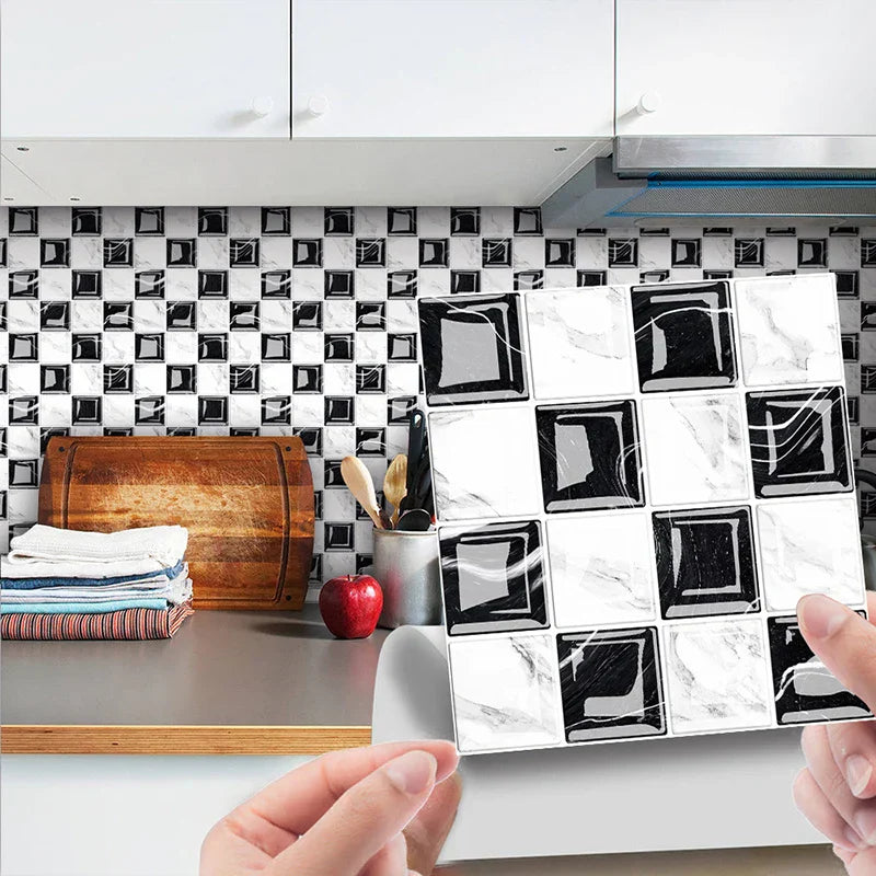 DecoMosaic 3D Mosaik Wandfliesen Aufkleber Karnz