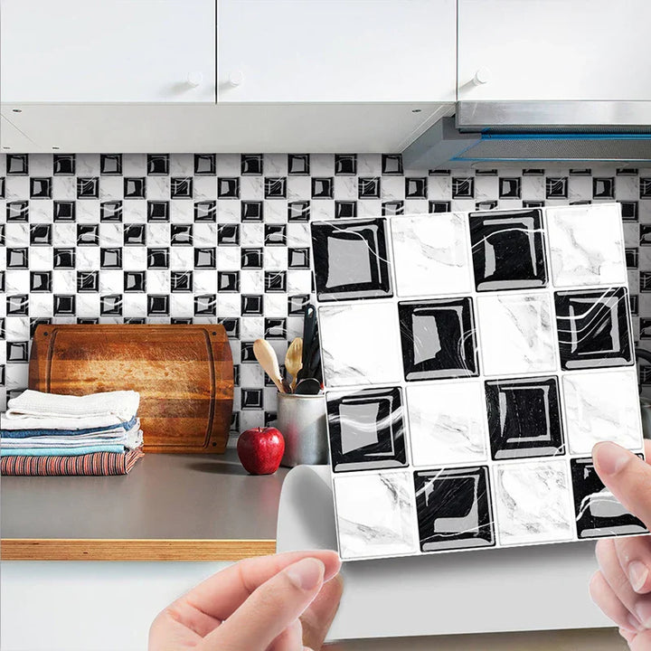 DecoMosaic 3D Mosaik Wandfliesen Aufkleber Karnz