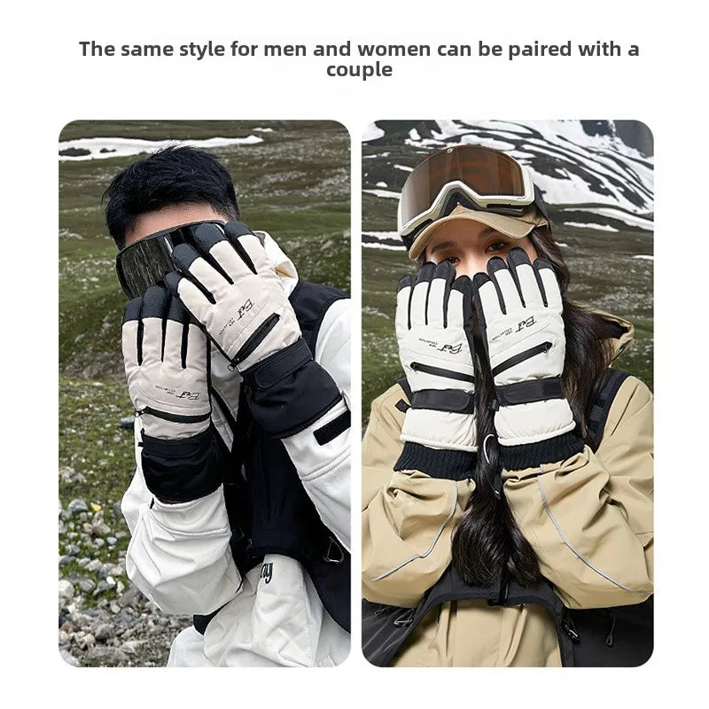 Karnz | GlacioShield Pro Gloves | Waterproof Winter Gloves | Touchscreen & Non-Slip | Warm Fleece Lining for Skiing, Cycling & Outdoor