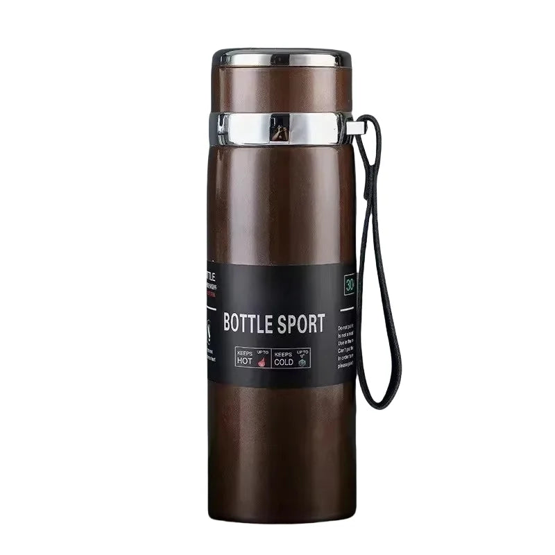 Edelstahl-Thermosflasche vakuumisoliert 1000 ml | Karnz