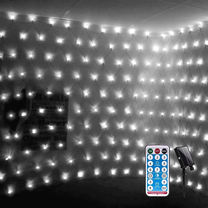 LED Lichternetz für Außen und Innen – Farbige Weihnachtsbeleuchtung Netz | Karnz