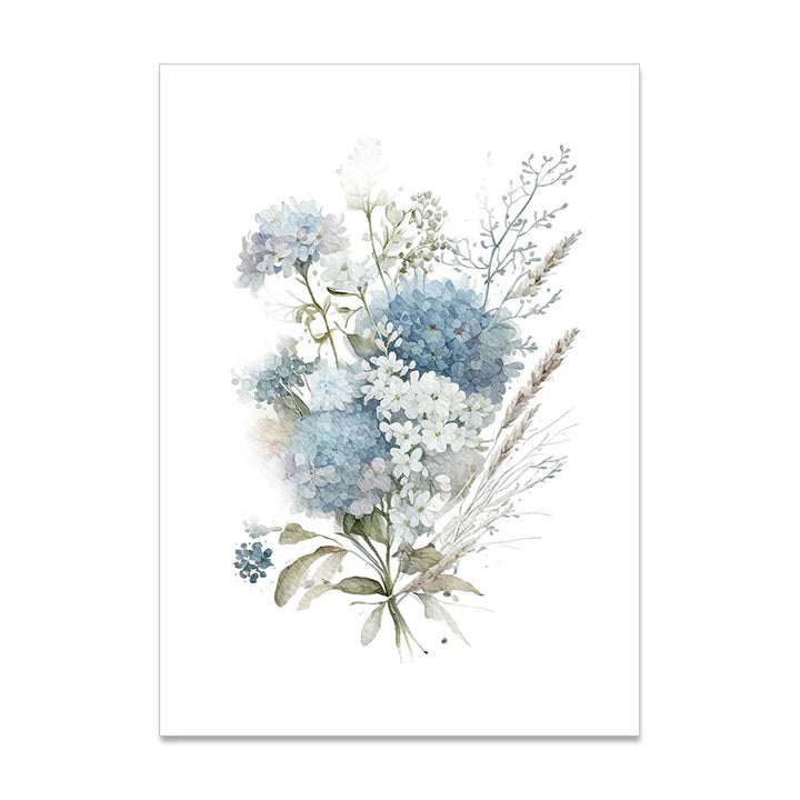 Minimalistische Wilde Wiesenblumen Aquarell Wandkunst Fein Kunst Leinwanddrucke Botanische Poster Bilder Für Wohnzimmer Wohnkultur | Karnz