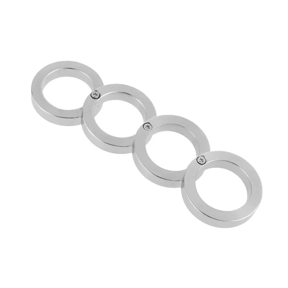 Karnz | Edelstahl Selbstverteidigung Rotierbarer Faltbarer Ring
