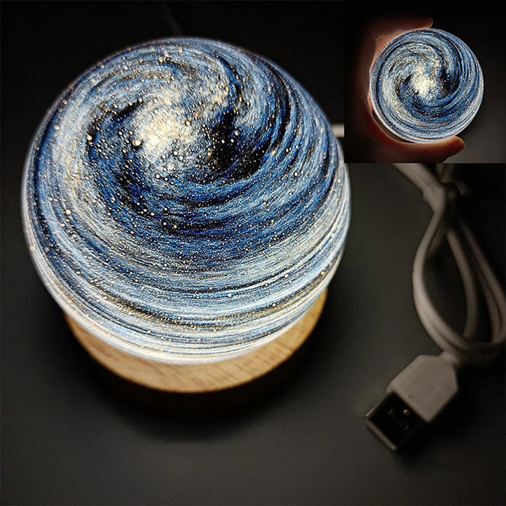 3D Kristallplaneten Atmosphäre Nachtlampe | Karnz