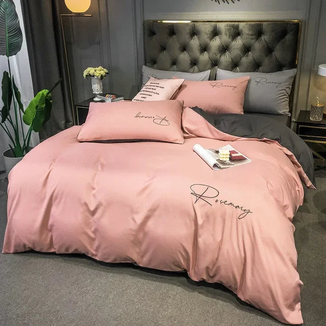 Luxus-Dekbedovertzug mit Eleganter Stickerei – Weich, Atmungsaktiv und Hochwertig | Karnz