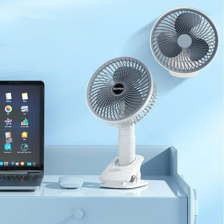 Karnz | Clip-on tragbarer kompakter USB wiederaufladbarer Ventilator