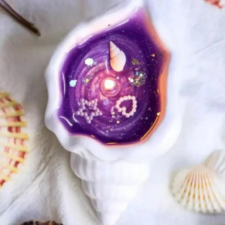 Handgefertigte Meeresmuschel Seeigel Aromatherapie Kerze