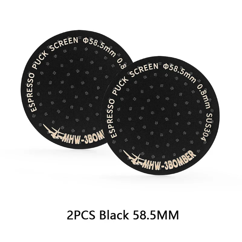 MHW-3BOMBER 51/53/58.5mm Espresso Puck Screen Doppel-Layer Metall Kaffee Wiederverwendbarer Filter