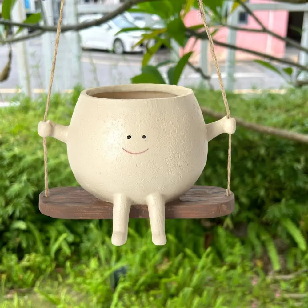 Swing Smiling Face Blumentopf | Karnz
