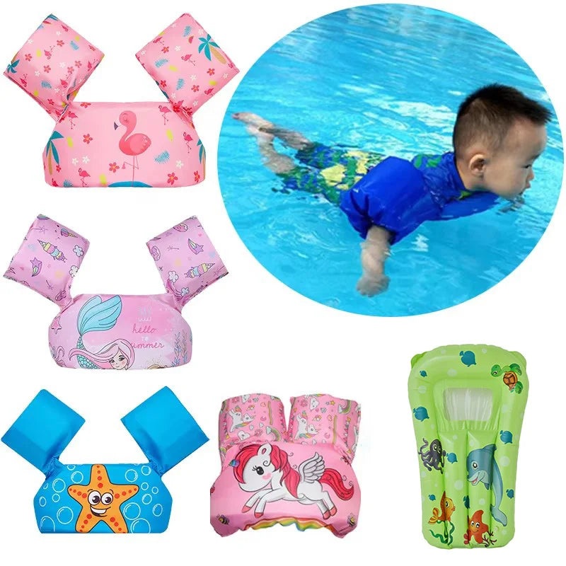 Karnz | FLOTTY Kinder Schwimmhilfe | Rettungsweste mit Armflügeln | Verstellbarer Doppelverschluss | Für Kinder bis 25 kg
