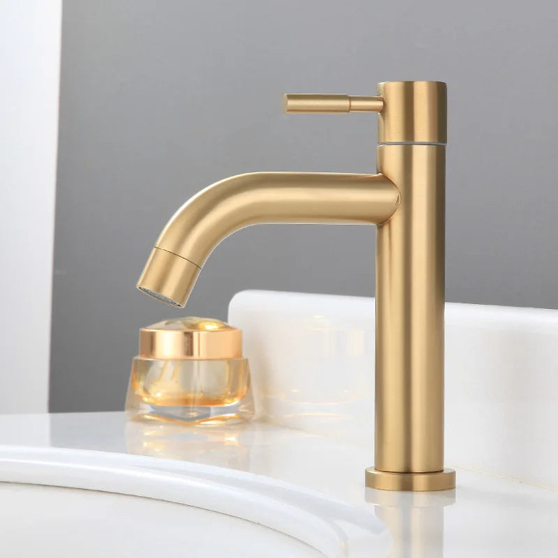 Klassischer Spülenwasserhahn | Edelstahl | Einhebelmischer | Keramisches Ventil Karnz