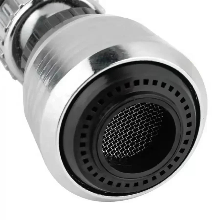 AquaFlex Stahl – Edelstahl Wasserhahn Verlängerung mit 360° Drehung & Wasser sparende Funktion Karnz