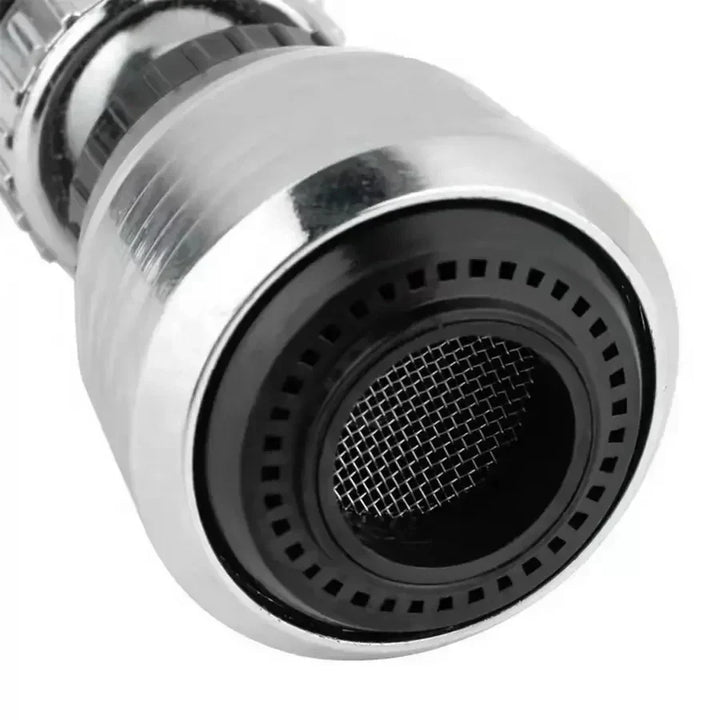 AquaFlex Stahl – Edelstahl Wasserhahn Verlängerung mit 360° Drehung & Wasser sparende Funktion Karnz