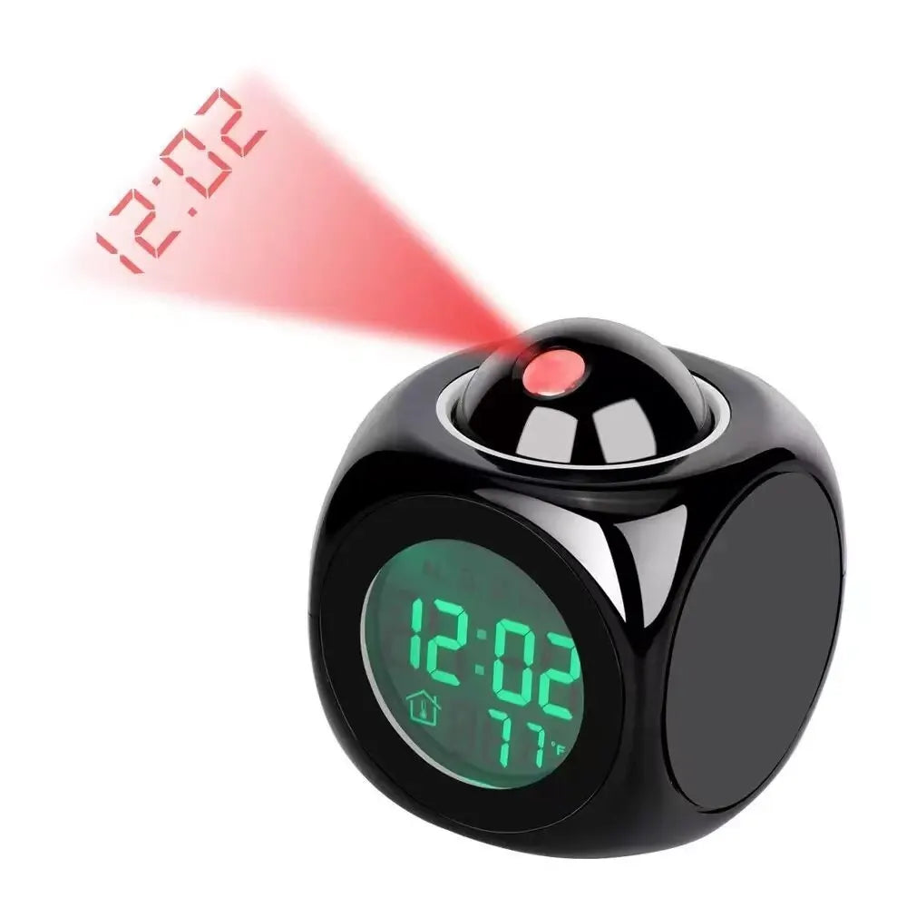 AlarmBeam Projektionsuhr mit Temperaturanzeige und Dual-Alarm – LED-Anzeige