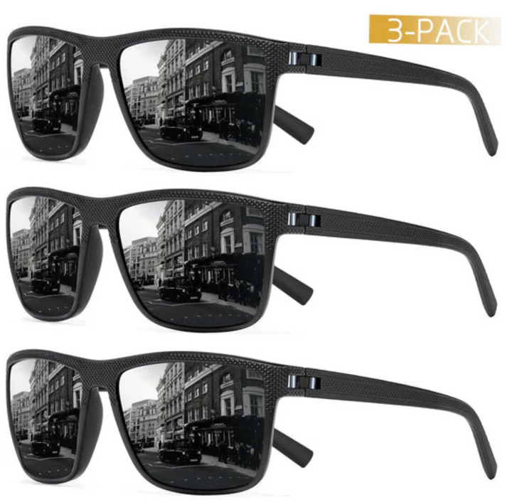 ZichtZeker 3-teilige Set Polaroid Sonnenbrillen – UV400 Schutz & Komfort | Karnz