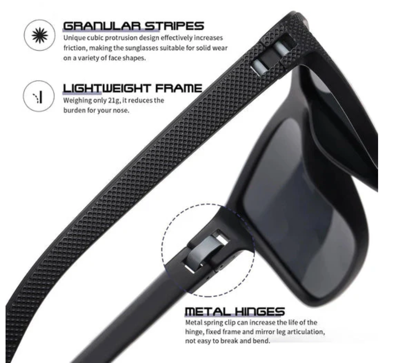 ZichtZeker 3-teiliges Set polarisierter Sonnenbrillen – UV400-Schutz & Komfort