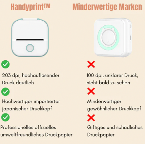 HandyPrint Drucker | Der Drucker, der in Ihre Tasche passt | Karnz