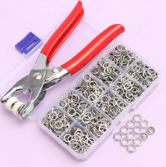 DIY-Set mit Metall-Druckknöpfen | Ihre Kleidung sieht wieder aus wie neu!