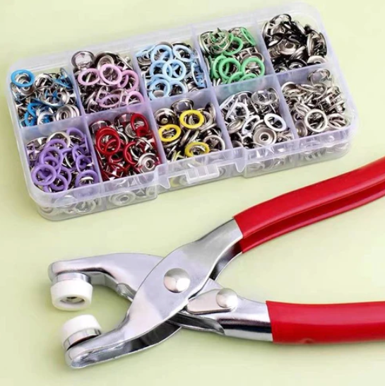 Metall-Druckknöpfe DIY Set  | Ihre Kleidung ist wieder wie neu! | Karnz