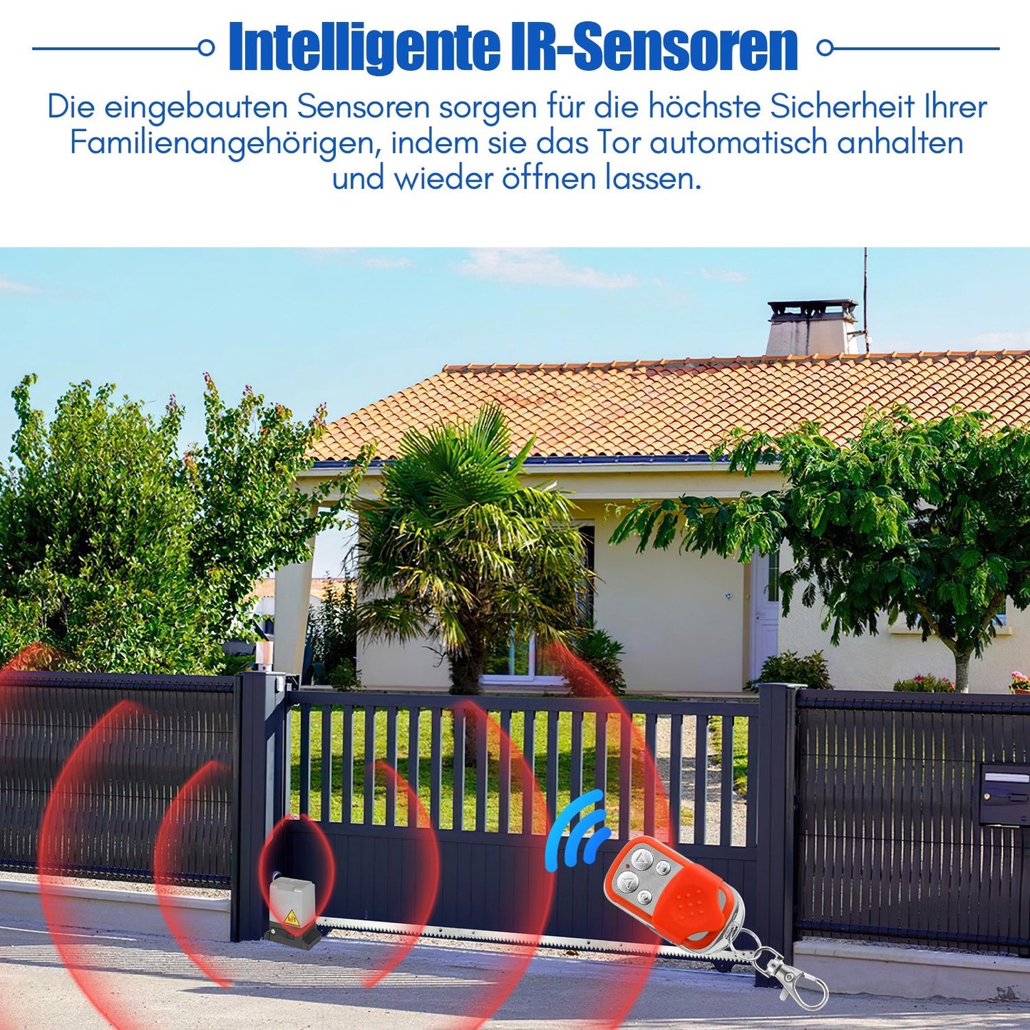 Schiebetorantrieb Garagentoröffner 370W/550W/750W | Karnz