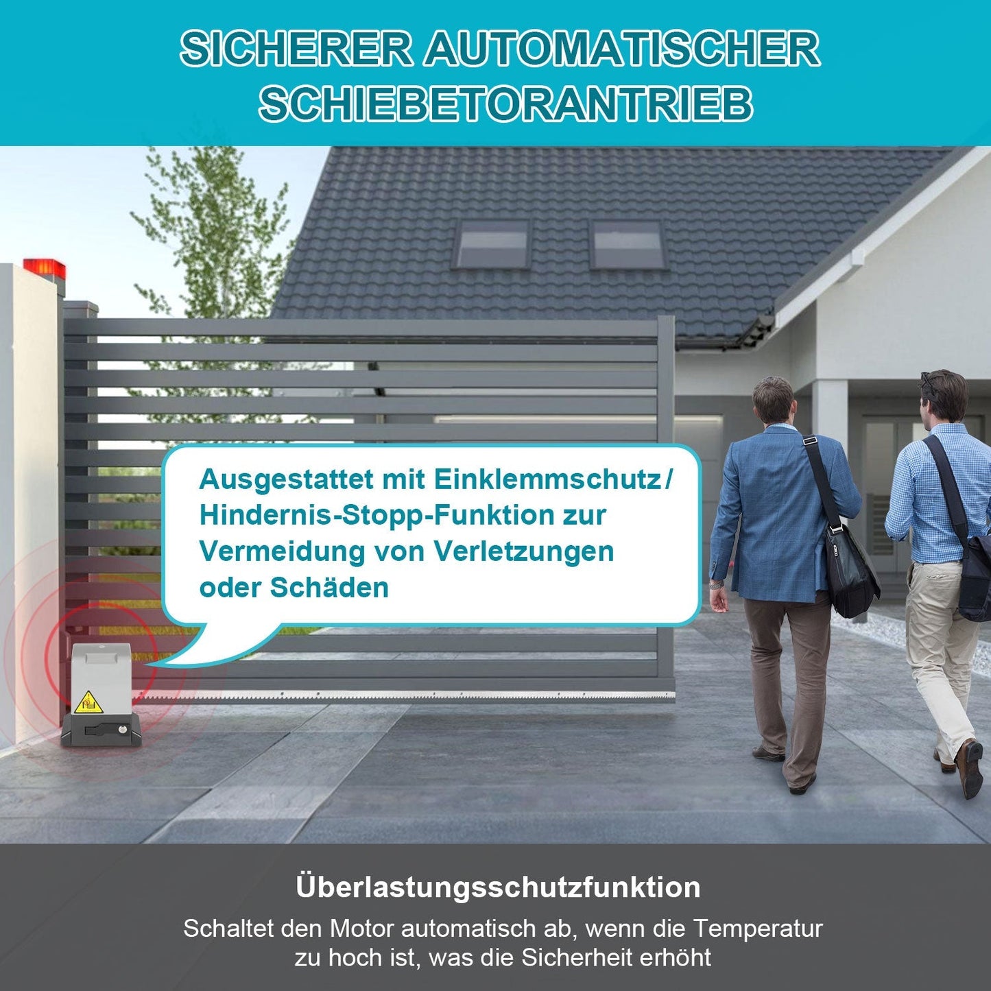 Schiebetorantrieb Garagentoröffner 370W/550W/750W | Karnz