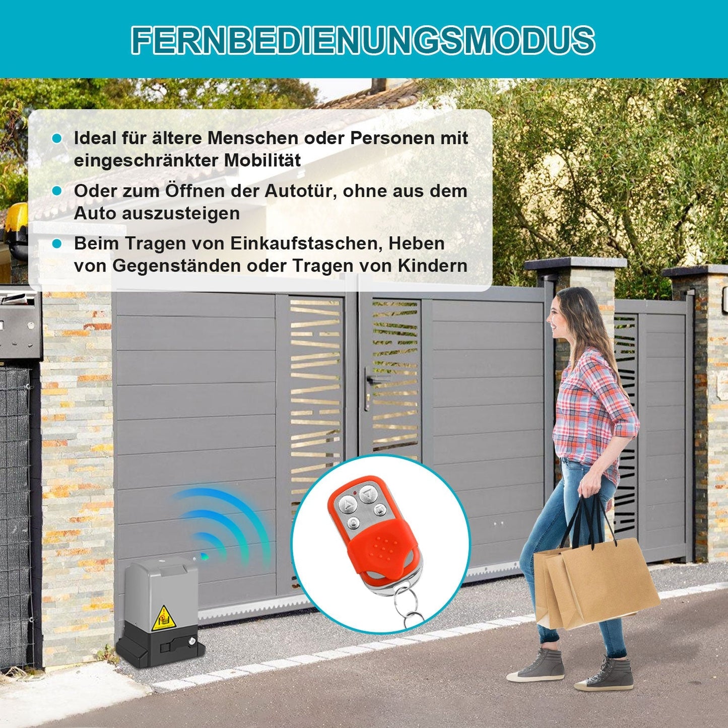 Schiebetorantrieb Garagentoröffner 370W/550W/750W | Karnz