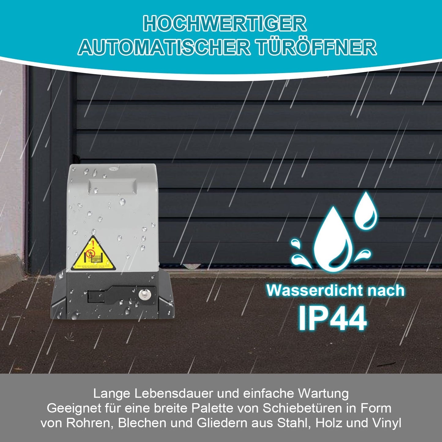 Schiebetorantrieb Garagentorantrieb mit App-Steuerung 370W/550W | Karnz
