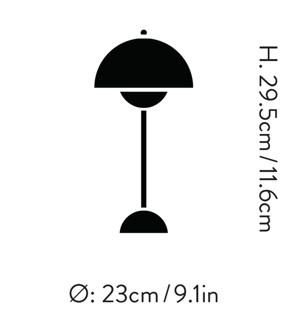 Karnz | Verstellbare Helligkeit Blumenpottlampe - Italienische wiederaufladbare Tischlampe VP3
