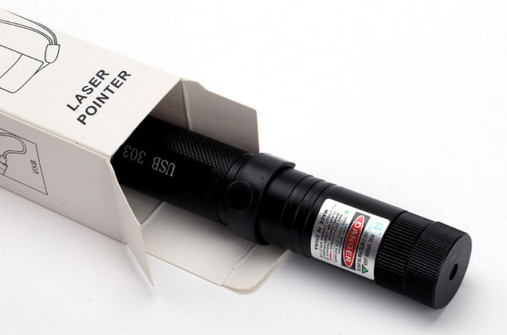 Karnz | Zelara-Power Laserpointer 303 - Wiederaufladbarer sichtbarer USB-Laserpointer mit hoher Leistung