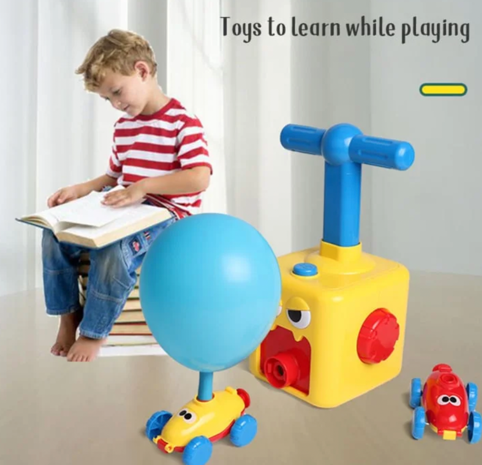 Spaßiges Luftballon-Auto Spielzeug Pumpen-Set | Karnz
