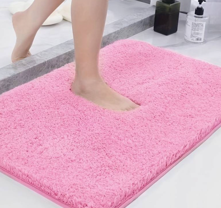 Dicke Mikrofaser-Badematte – weich, saugfähig, rutschfest – perfekt für Badezimmer und Schlafzimmer