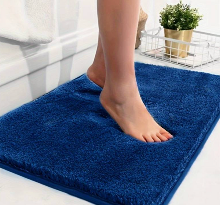 Dicker Mikrofaser-Badteppich - Weich, Saugfähig, Rutschfest - Perfekt für Bad und Schlafzimmer | Karnz