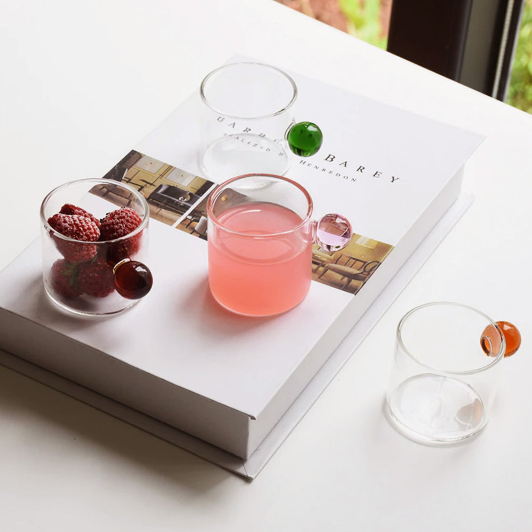 Globe Handgriff Glas Espresso Tasse | Karnz