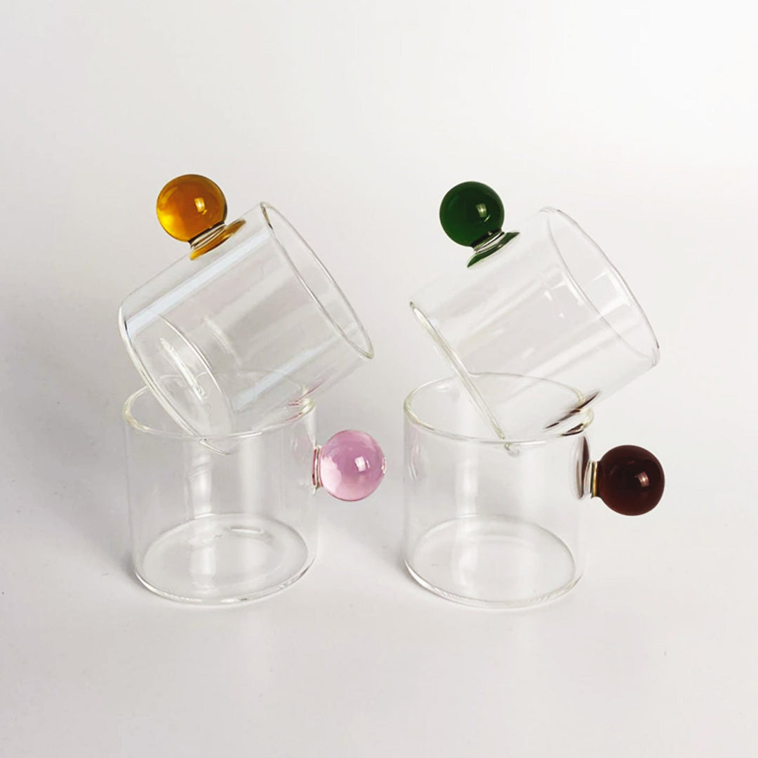 Globe Handgriff Glas Espresso Tasse | Karnz