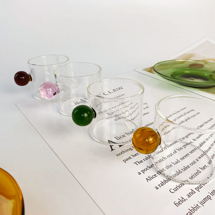 Globe Handgriff Glas Espresso Tasse | Karnz