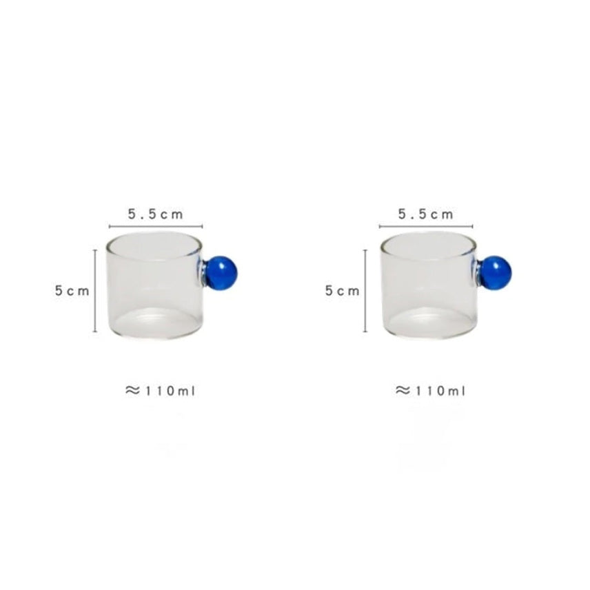 Globe Handgriff Glas Espresso Tasse | Karnz