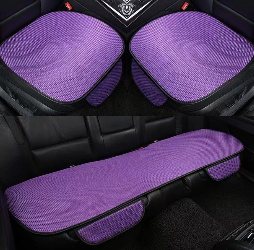 BreezeComfort Autositzbezug Set – Atmungsaktive Eis-Seitenautositzauflage mit Massageeffekt | Karnz