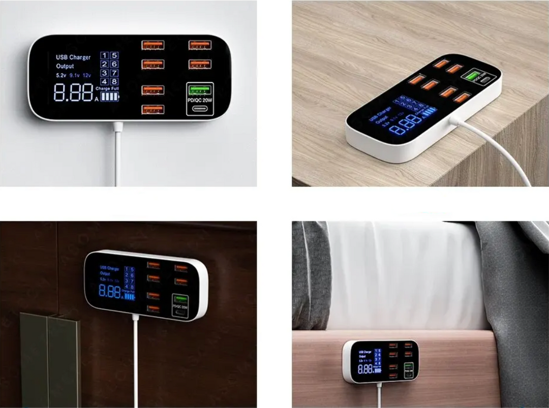 Karnz | Eindhoven Multi-USB-Ladegerät | Schnellladegerät für Netzadapter