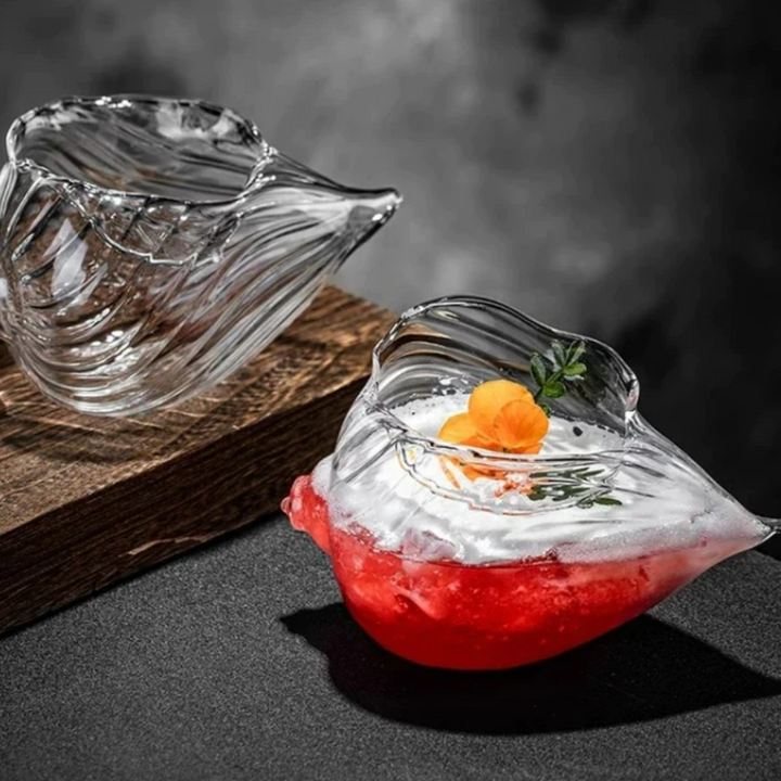 Conch Shell Glas 2-teil Set Karnz