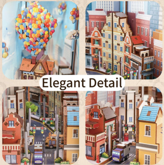 3D-Holz Puzzle DIY-Bücherregal Kit | Karnz