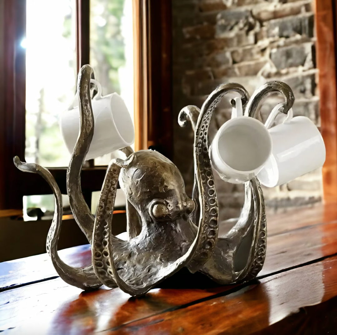 Kraken - Octopus Design Rustikale Cruch Halter Schüssel