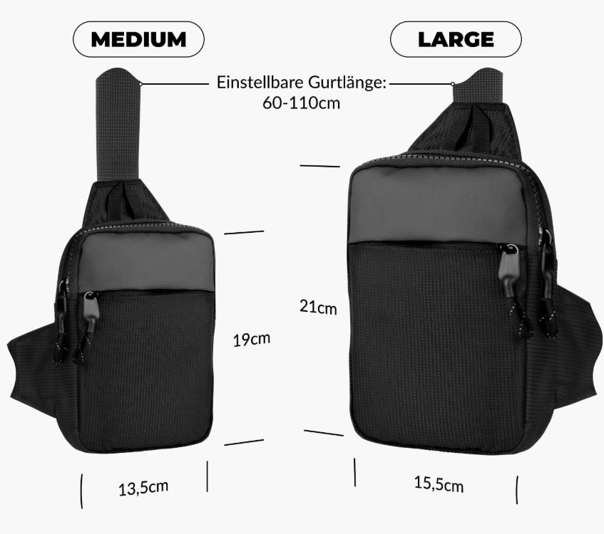UrbanGuard Sling Bag | Kompakt, Sicher, Wasserdicht | Karnz