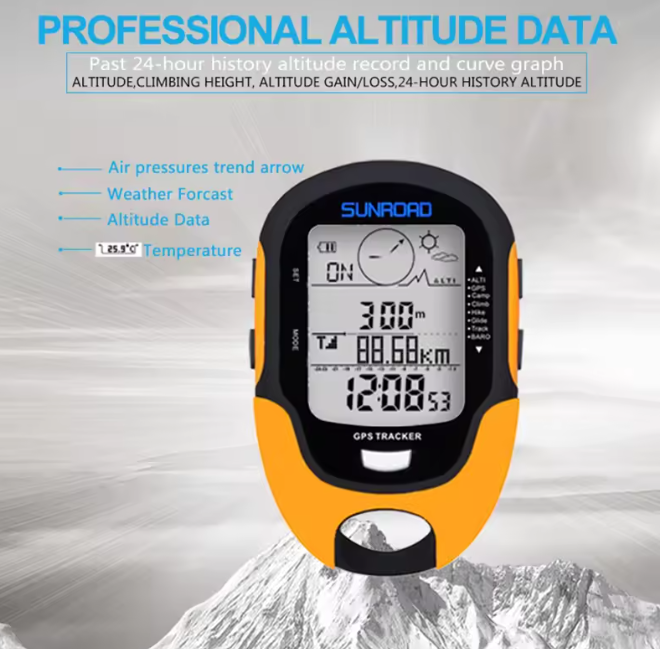 GPS-Tracker Outdoor Schwarz Orange | Karnz