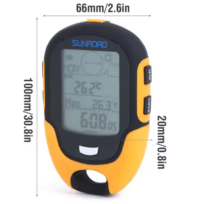GPS-Tracker Outdoor Schwarz Orange | Karnz