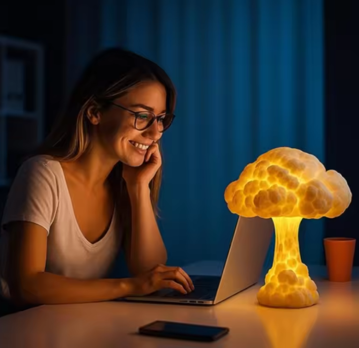 Pilzlampe LED Warmweiß Tischlampe | Karnz
